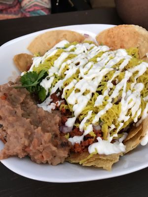 chilaquiles, yum at Vegamo Centro in Mexico City