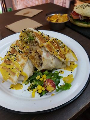 amazing burrito at Vegamo Centro in Mexico City