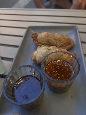 Dumplings or gyozas or similar   at Vegamo Centro in Mexico City
