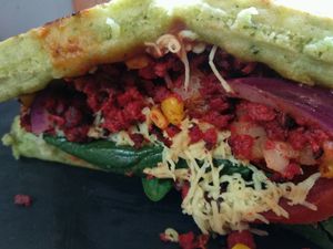 Waffle de Yoda at Vegamo Centro in Mexico City