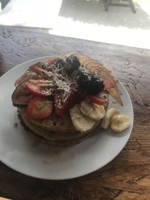 Pancakes at Vegamo Centro in Mexico City
