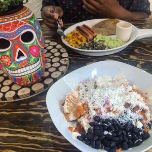 Chilaquiles are great at Vegamo Centro in Mexico City