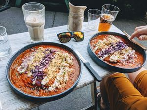 Horchata+enchiladas+ Victoria : ♥️ at Vegamo Centro in Mexico City