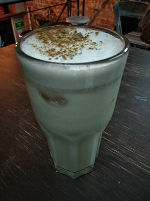Horchata at Vegamo Centro in Mexico City