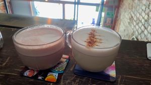 Bloody Chai & Chai Latte at Vegamo Centro in Mexico City