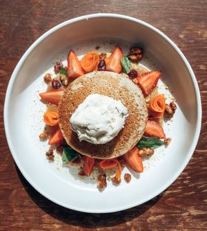 Pancakes  at Vegamo Centro in Mexico City