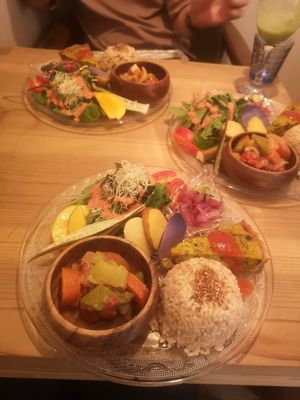 Lunch set at Babel Cafe in Osaka