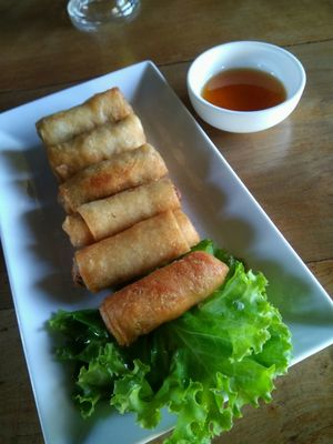 Spring roll at Vitking House II in Siem Reap