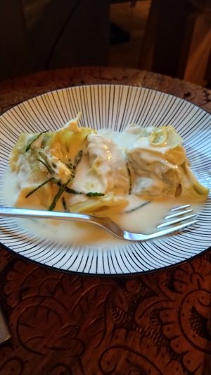 Entrée RAvioles at Slurps in Brussels