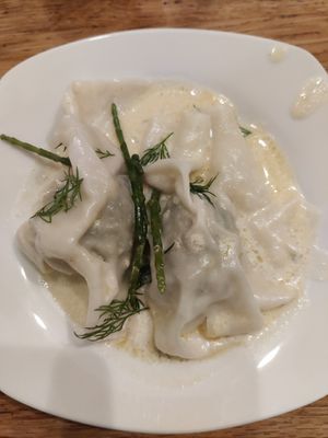 Ravioles de la mer at Slurps in Brussels