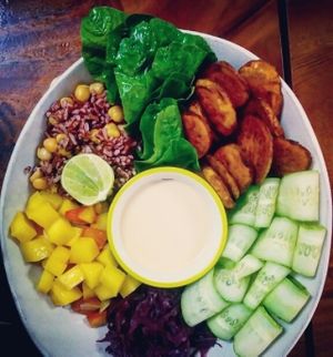 bowl of goodness at Sister Srey Cafe in Siem Reap