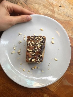 Vegan Snickers  at Sister Srey Cafe in Siem Reap