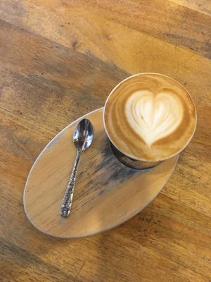 Latte at Sister Srey Cafe in Siem Reap