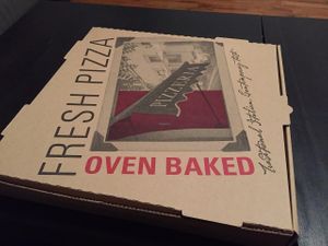 The big box at Norbert's Pizza - Flushing Ave in Brooklyn