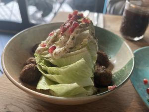 Cabbage and falafel   at Kanaan in Berlin