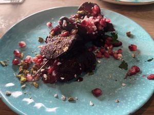 Delicious beetroot carpaccioo  at Kanaan in Berlin