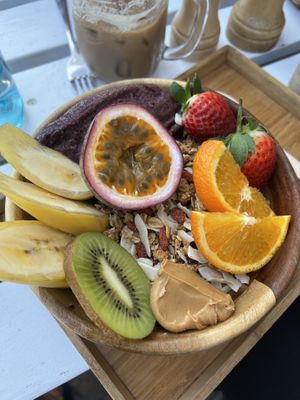 Acai bowl  at Speedo's Cafe in Bondi Beach