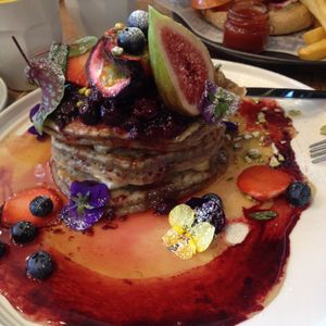  Egan pancakes  at Speedo's Cafe in Bondi Beach