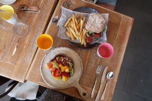 the water is for free! at Speedo's Cafe in Bondi Beach
