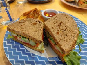 Avocado Sandwich at Dit e Nat in Pristina