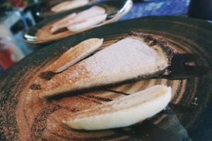 Snickers Pie at Plernpai Vegetarian Cafe in Mae Hong Son