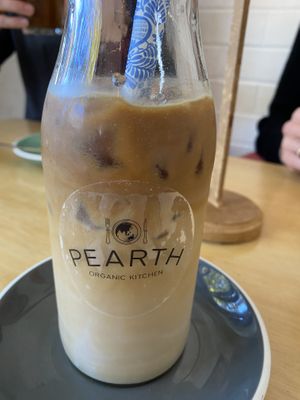 Soy latte - had to query whether this was bonsoy or not as it did not taste like bonsoy. The owner confirmed it was, but I’m still not convinced.  at Pearth Organic Kitchen in West Leederville