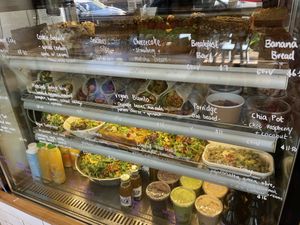 Some of the food options  at Pearth Organic Kitchen in West Leederville