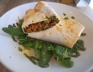Vegan Burrito at Pearth Organic Kitchen in West Leederville