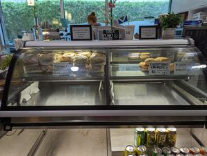 mushroom melts and bagels at Juicy Brew - Makiki in Honolulu