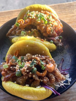 KOREAN HIRATA BUNS  at Juicy Brew - Kaimuki in Honolulu