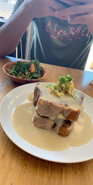 Croque madam (weekend brunch) at Juicy Brew - Kaimuki in Honolulu