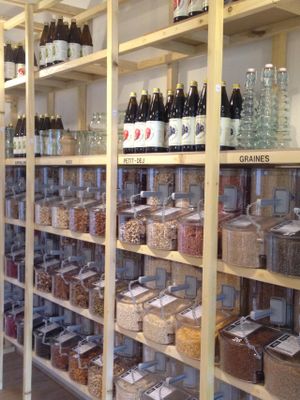 Large choice of vegan food in bulk! at La Grainerie in Brussels