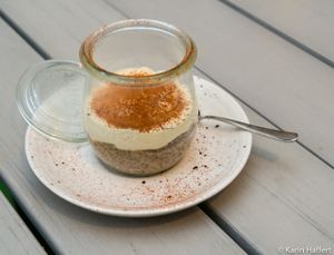 Tiramisu chia pudding - the closest in taste I have ever had, amazing! at La Grainerie in Brussels
