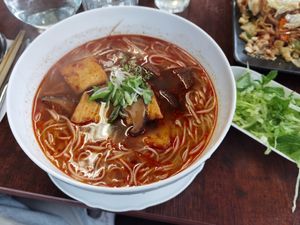 Bun Bo with tofu and seitan at VG Wok - Rauninaukio in Turku