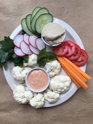 Crudite at Holyoke Hummus Company in Holyoke
