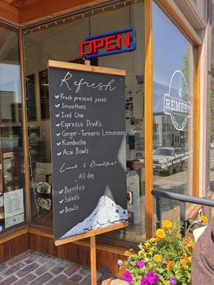   at Remedy Juice Cafe in Hood River