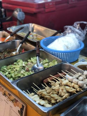 Premade food at Happy Mushroom - Food Stall in Chiang Mai