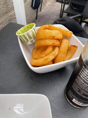 Onion Rings at Cafe Blattgold in Kiel