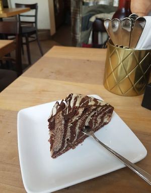 Zebra cake at Cafe Blattgold in Kiel