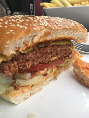 Beyond burger  at Cafe Blattgold in Kiel