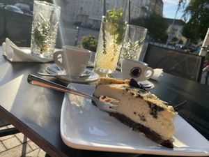 Oreo-Cheesecake at Cafe Blattgold in Kiel