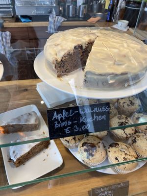 Kuchenangebot at Cafe Blattgold in Kiel