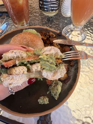 VLT on bagel  at Bayside American Cafe in Portland