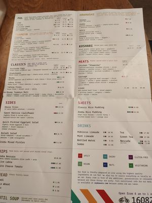 Lots of vegan options at Zooba - Al Maadi in Cairo