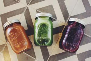 cold pressed juice at The Yogi Bar in Puerto Vallarta