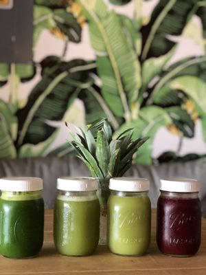 Cold pressed juices are amazing  at The Yogi Bar in Puerto Vallarta