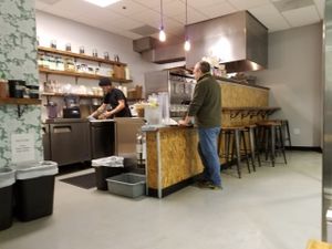 inside  at Rabbits Cafe in Portland