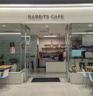 exterior at Rabbits Cafe in Portland