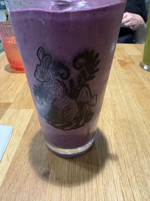 Chai protein smoothie 😋  at Rabbits Cafe in Portland