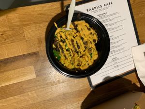 Black bean scramble  at Rabbits Cafe in Portland